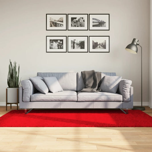 Vloerkleed OVIEDO laagpolig 100x200 cm rood Vloerkleden | Creëer jouw Trendy Thuis | Gratis bezorgd & Retour | Trendy.nl