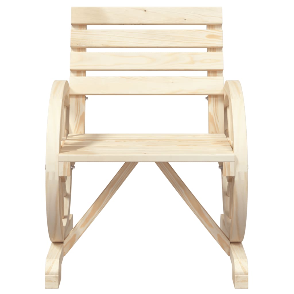 Tuinstoelen 2 st 58x58x78,5 cm massief vurenhout