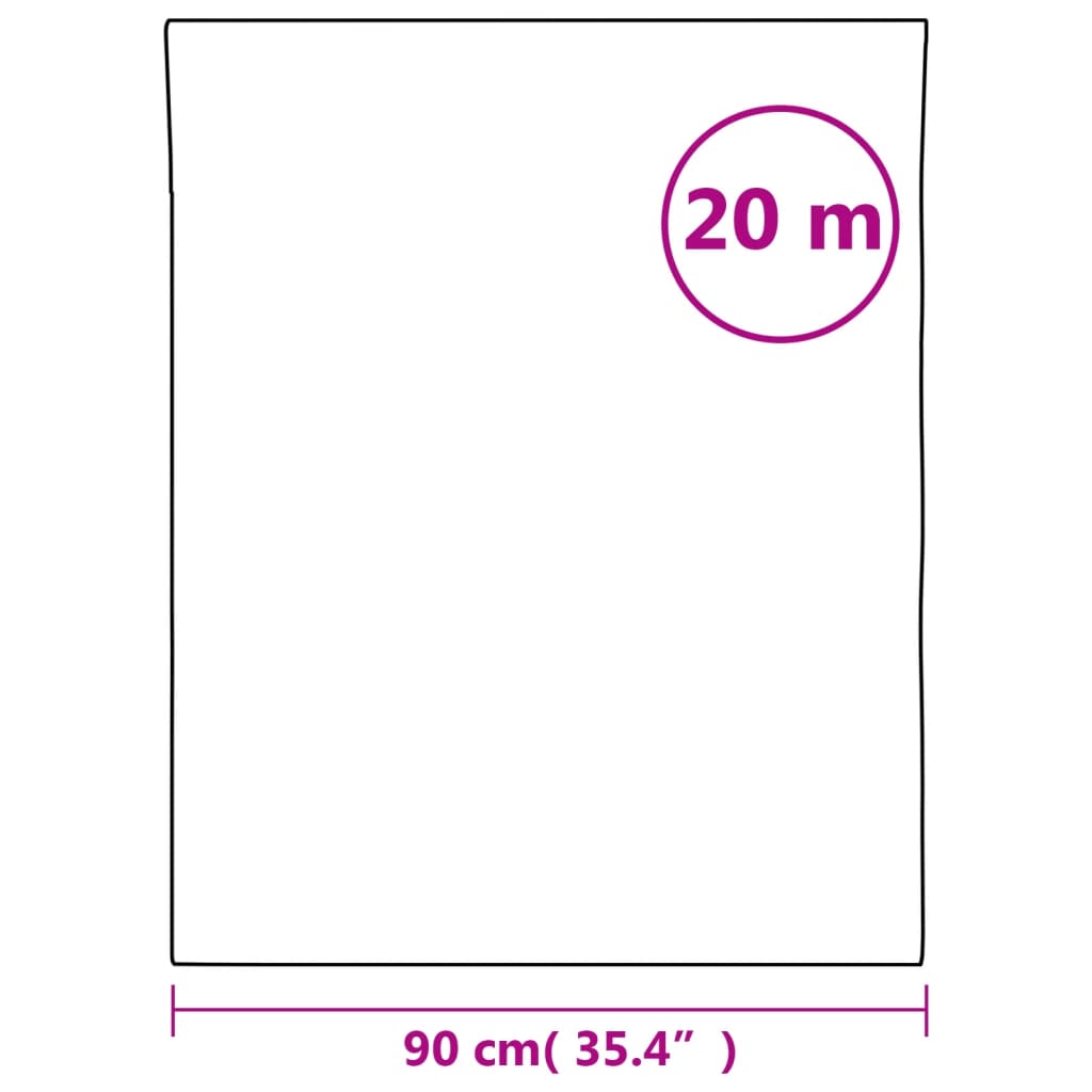 Raamfolie mat 90 x 2000 cm PVC wit