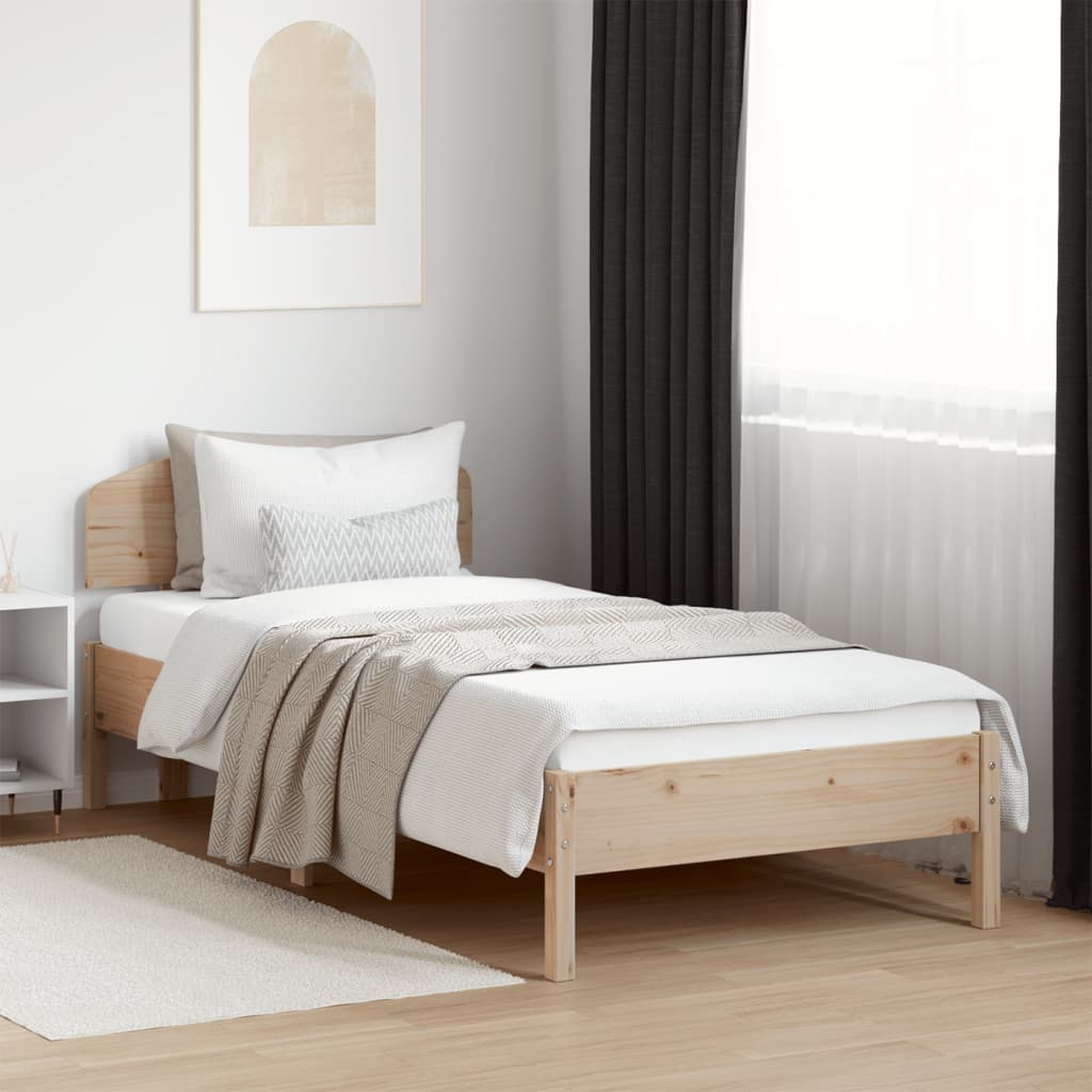 Bedframe zonder matras massief grenenhout 100x200 cm Bedden & bedframes | Creëer jouw Trendy Thuis | Gratis bezorgd & Retour | Trendy.nl