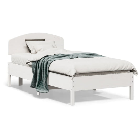 Bedframe zonder matras massief grenenhout wit 90x190 cm Bedden & bedframes | Creëer jouw Trendy Thuis | Gratis bezorgd & Retour | Trendy.nl