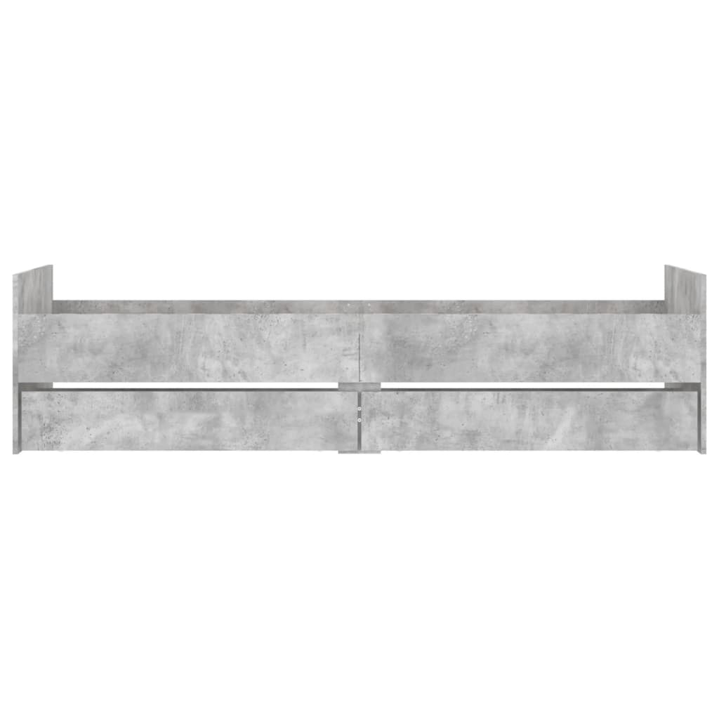 Bedframe met lades betongrijs 90x190 cm Bedden & bedframes | Creëer jouw Trendy Thuis | Gratis bezorgd & Retour | Trendy.nl