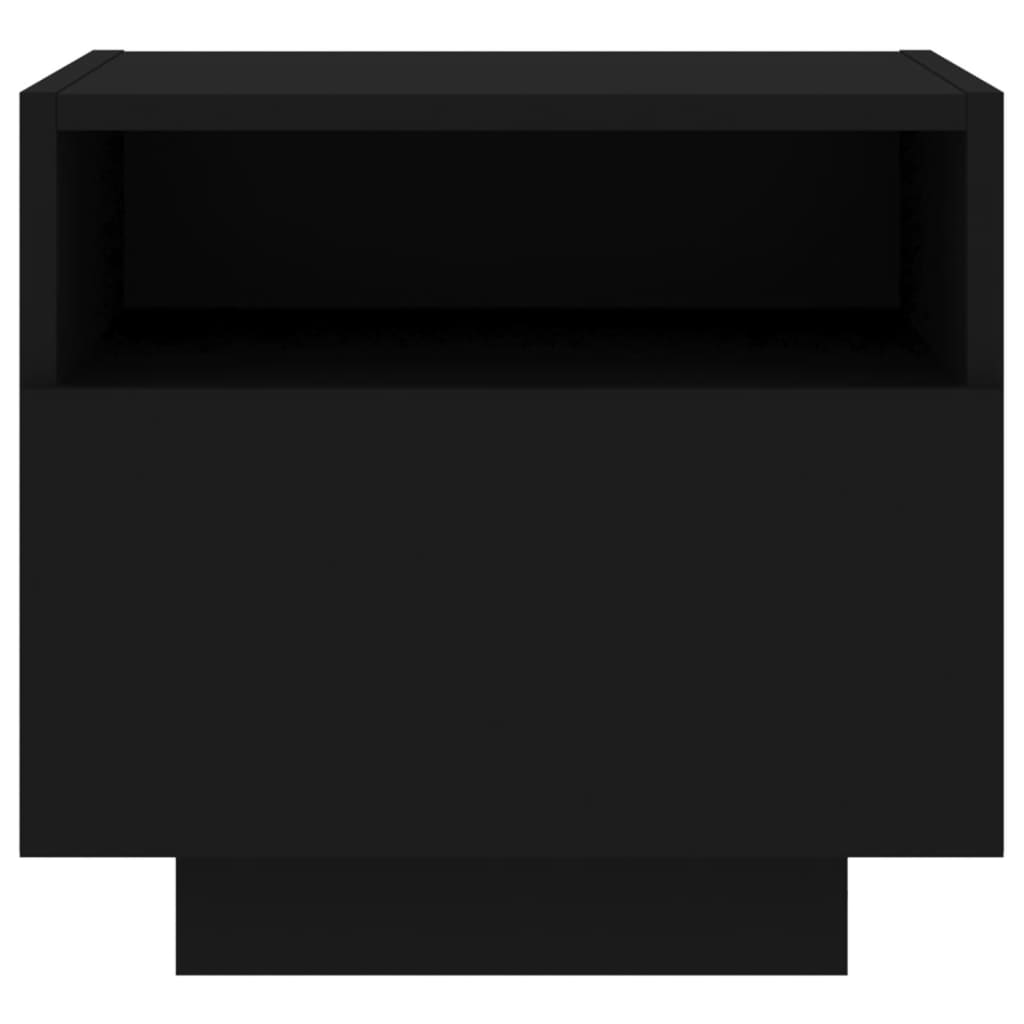 Nachtkastje met LED-verlichting 40x39x37 cm zwart Nachtkastjes | Creëer jouw Trendy Thuis | Gratis bezorgd & Retour | Trendy.nl