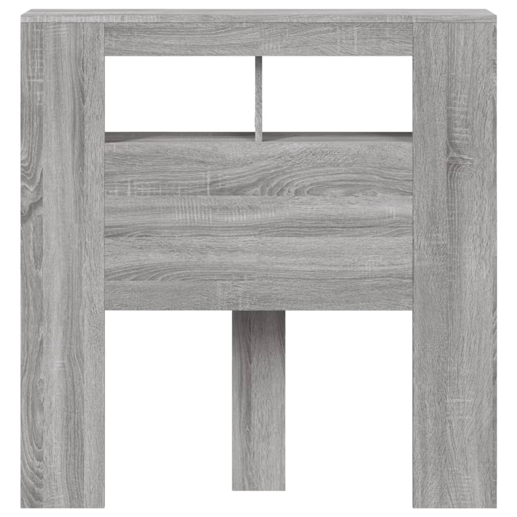 Hoofdeinde met LED 100x18,5x103,5 cm bewerkt hout grijs sonoma Hoofdborden en voetborden | Creëer jouw Trendy Thuis | Gratis bezorgd & Retour | Trendy.nl