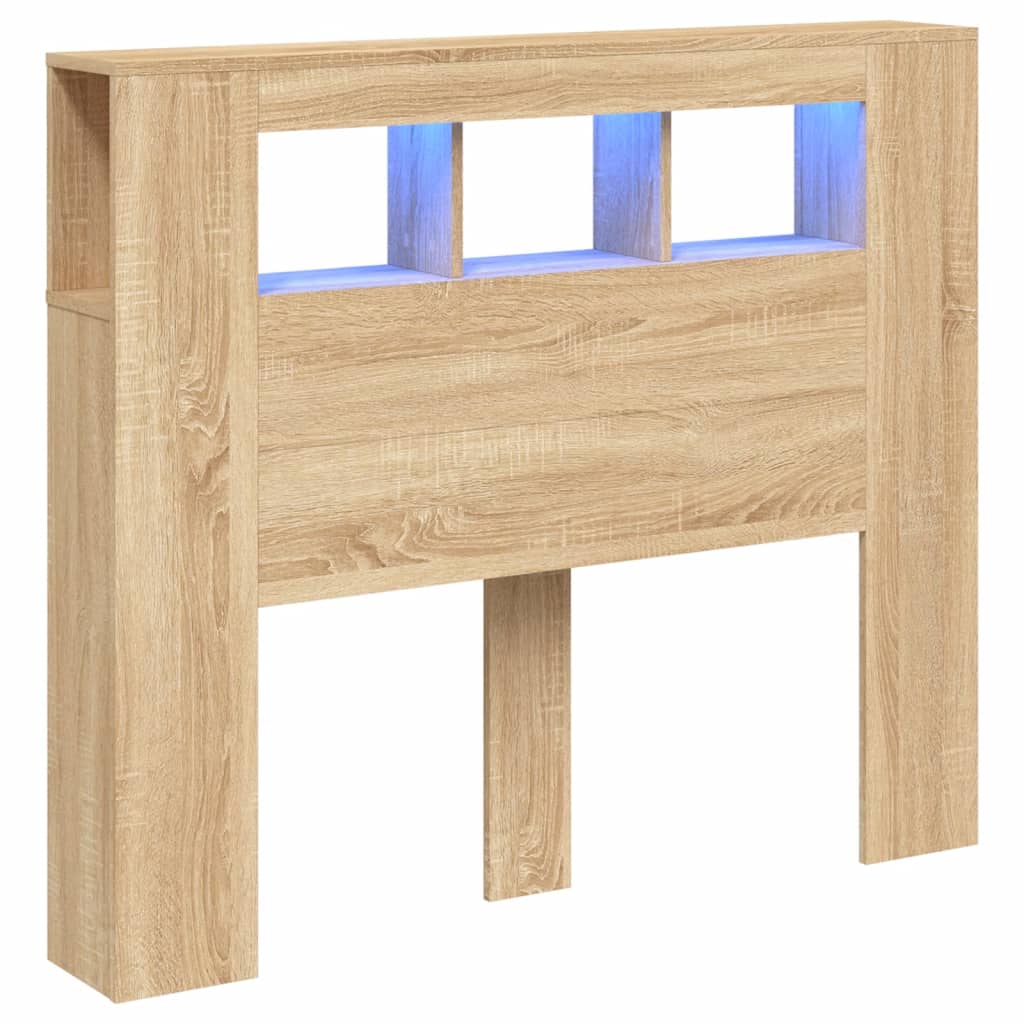 Hoofdbord 120x18,5x103,5 cm bewerkt hout sonoma eikenkleurig Hoofdborden en voetborden | Creëer jouw Trendy Thuis | Gratis bezorgd & Retour | Trendy.nl