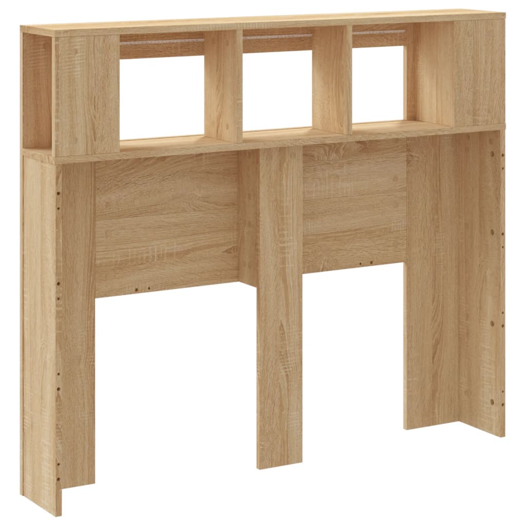 Hoofdbord 120x18,5x103,5 cm bewerkt hout sonoma eikenkleurig Hoofdborden en voetborden | Creëer jouw Trendy Thuis | Gratis bezorgd & Retour | Trendy.nl