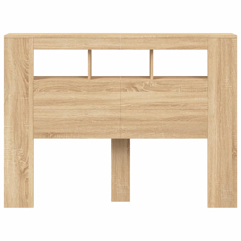 Hoofdbord 140x18,5x103,5 cm bewerkt hout sonoma eikenkleurig Hoofdborden en voetborden | Creëer jouw Trendy Thuis | Gratis bezorgd & Retour | Trendy.nl