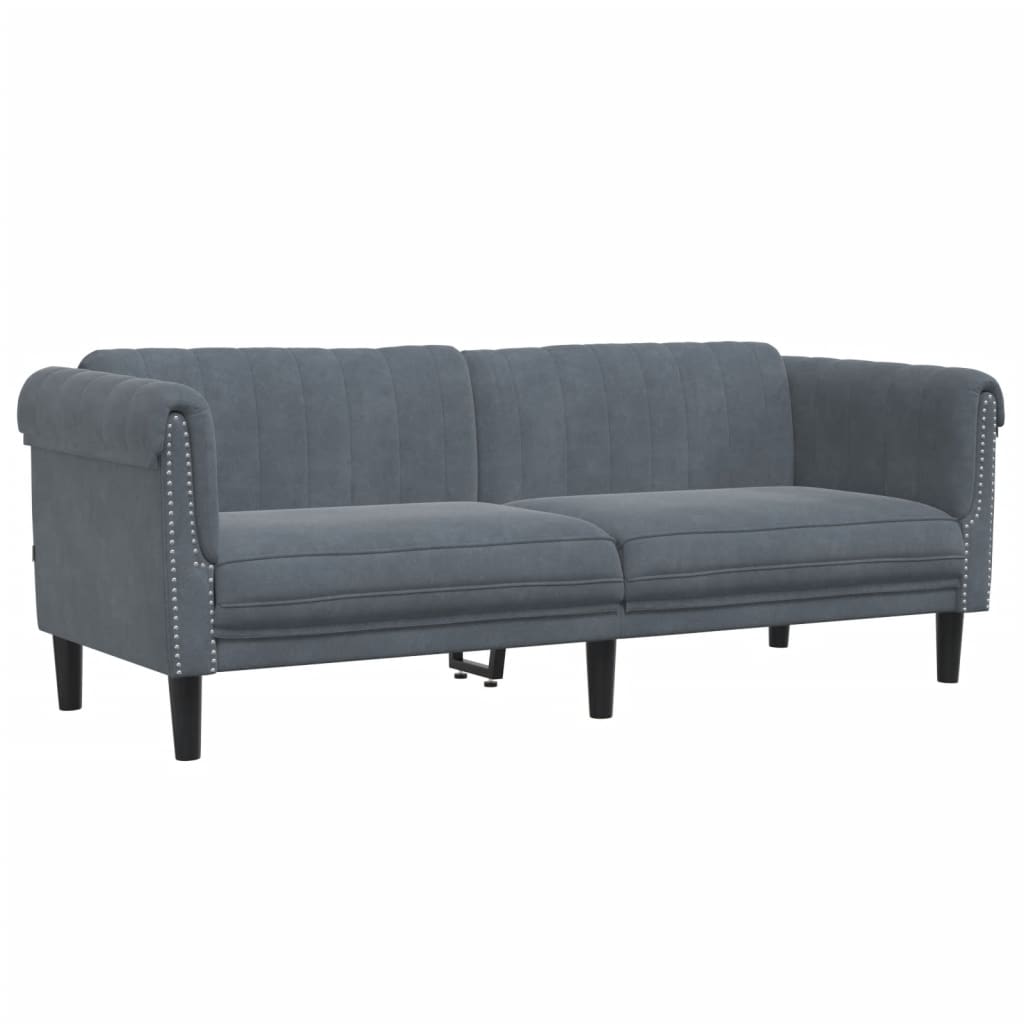 3-delige Loungeset fluweel donkergrijs Banken | Creëer jouw Trendy Thuis | Gratis bezorgd & Retour | Trendy.nl