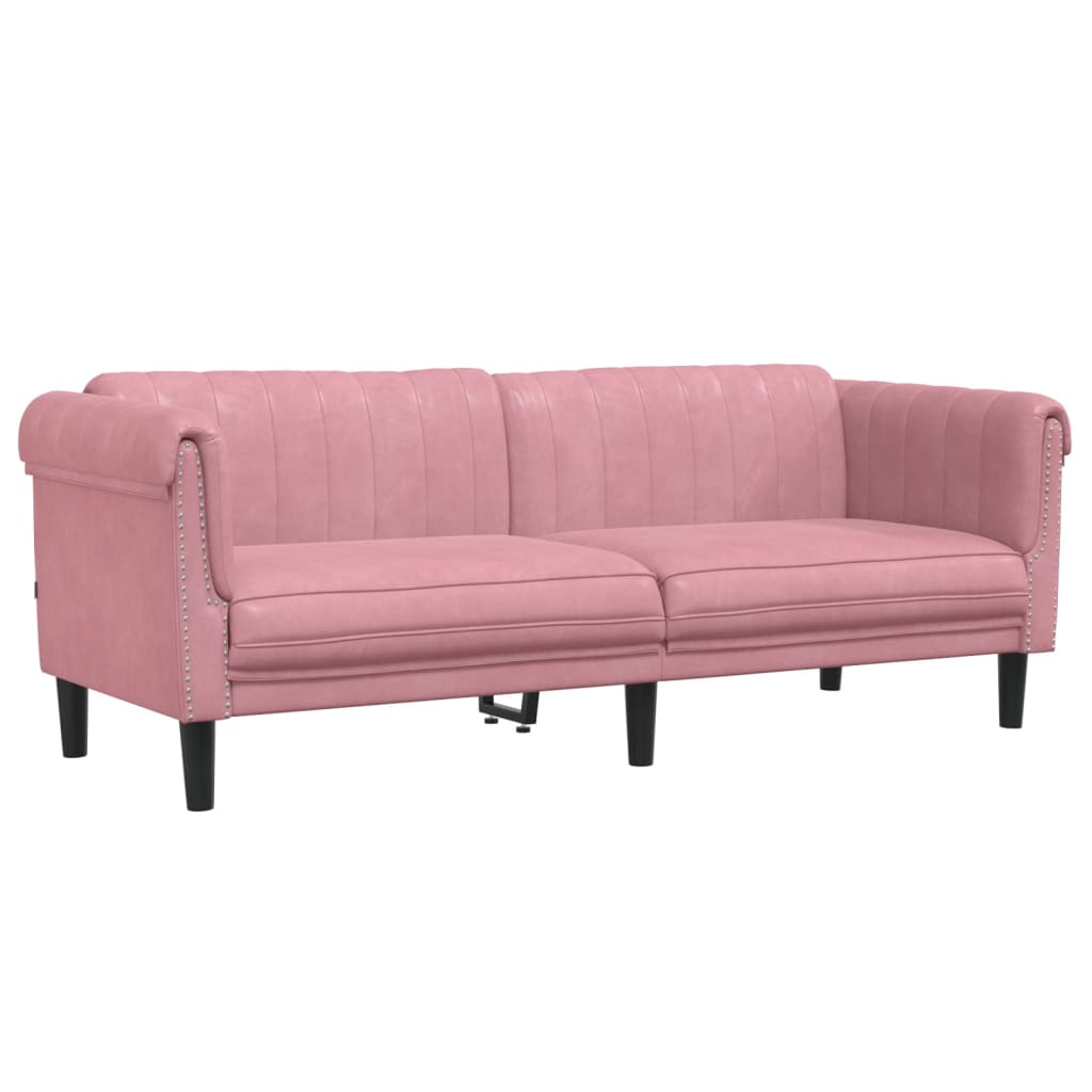 2-delige Loungeset fluweel roze