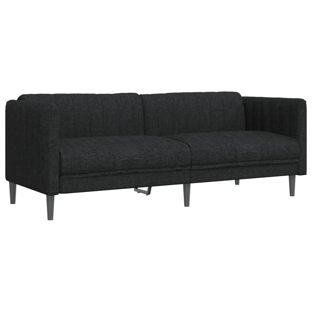 2-delige Loungeset stof zwart Banken | Creëer jouw Trendy Thuis | Gratis bezorgd & Retour | Trendy.nl