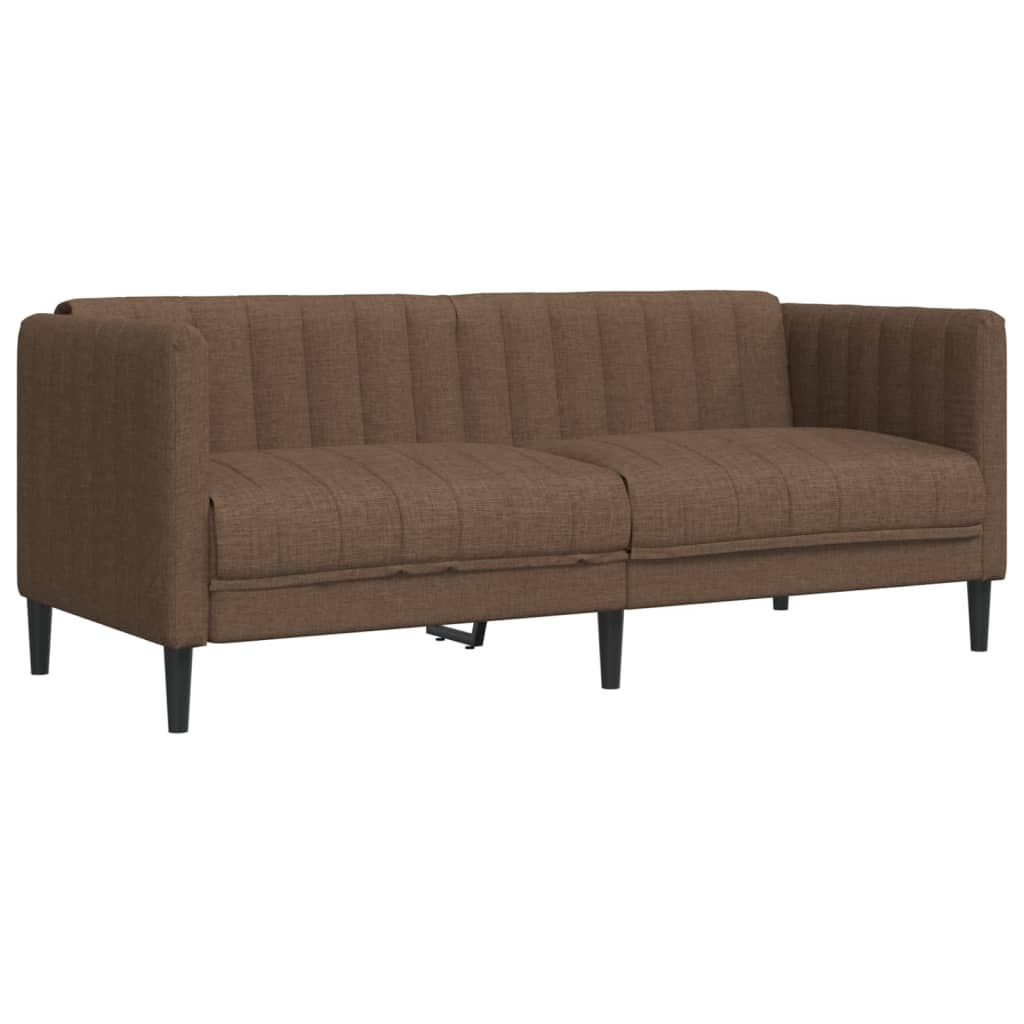 2-delige Loungeset stof bruin Banken | Creëer jouw Trendy Thuis | Gratis bezorgd & Retour | Trendy.nl