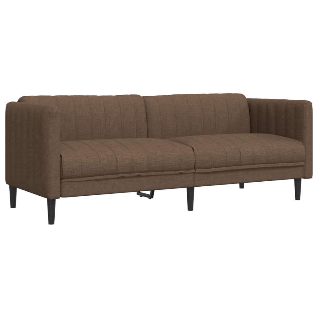 2-delige Loungeset stof bruin Banken | Creëer jouw Trendy Thuis | Gratis bezorgd & Retour | Trendy.nl