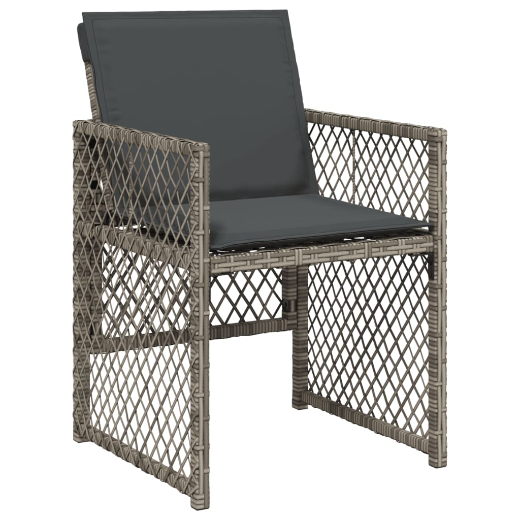 5-delige Tuinset met kussens poly rattan grijs Tuinsets | Creëer jouw Trendy Thuis | Gratis bezorgd & Retour | Trendy.nl