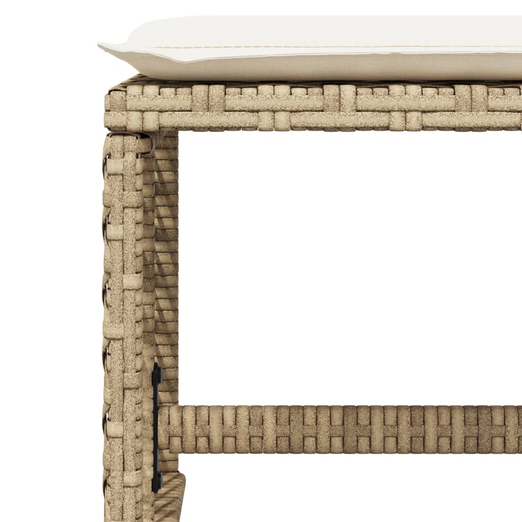 9-delige Tuinset met kussens poly rattan beige Tuinsets | Creëer jouw Trendy Thuis | Gratis bezorgd & Retour | Trendy.nl