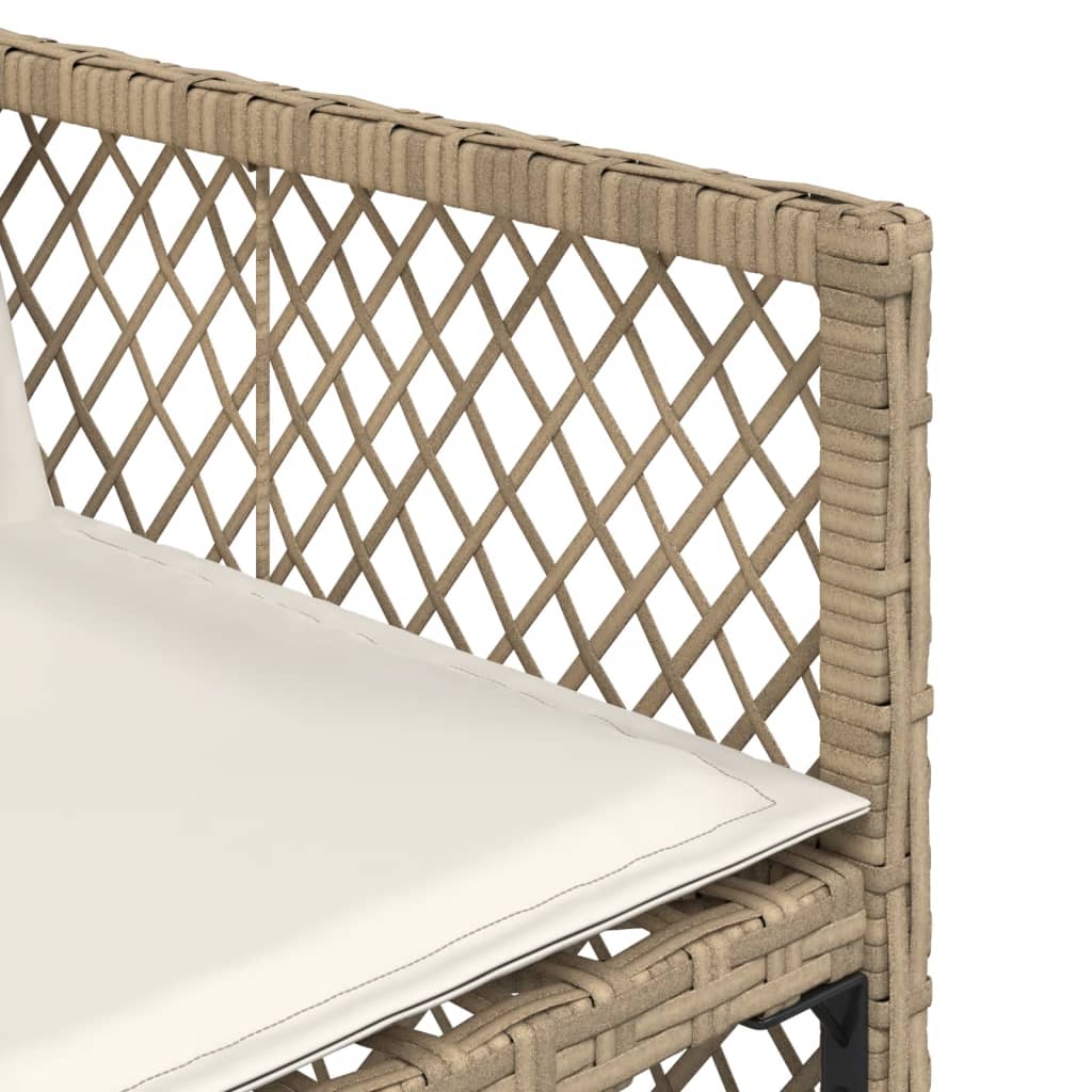 13-delige Tuinset met kussens poly rattan beige Tuinsets | Creëer jouw Trendy Thuis | Gratis bezorgd & Retour | Trendy.nl