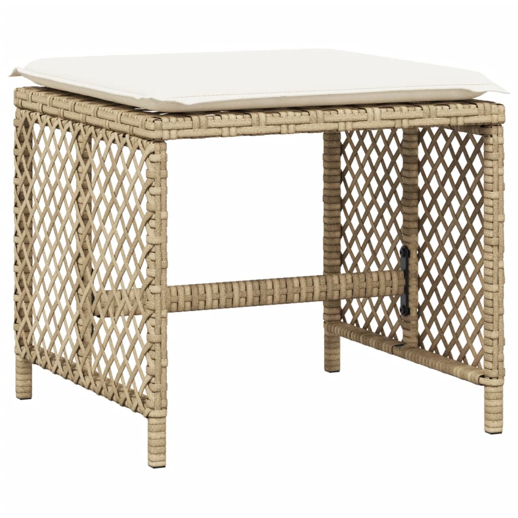 17-delige Tuinset met kussens poly rattan beige Tuinsets | Creëer jouw Trendy Thuis | Gratis bezorgd & Retour | Trendy.nl