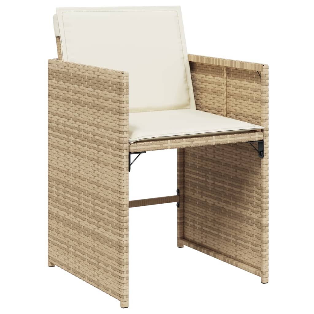 13-delige Tuinset met kussens poly rattan beige Tuinsets | Creëer jouw Trendy Thuis | Gratis bezorgd & Retour | Trendy.nl