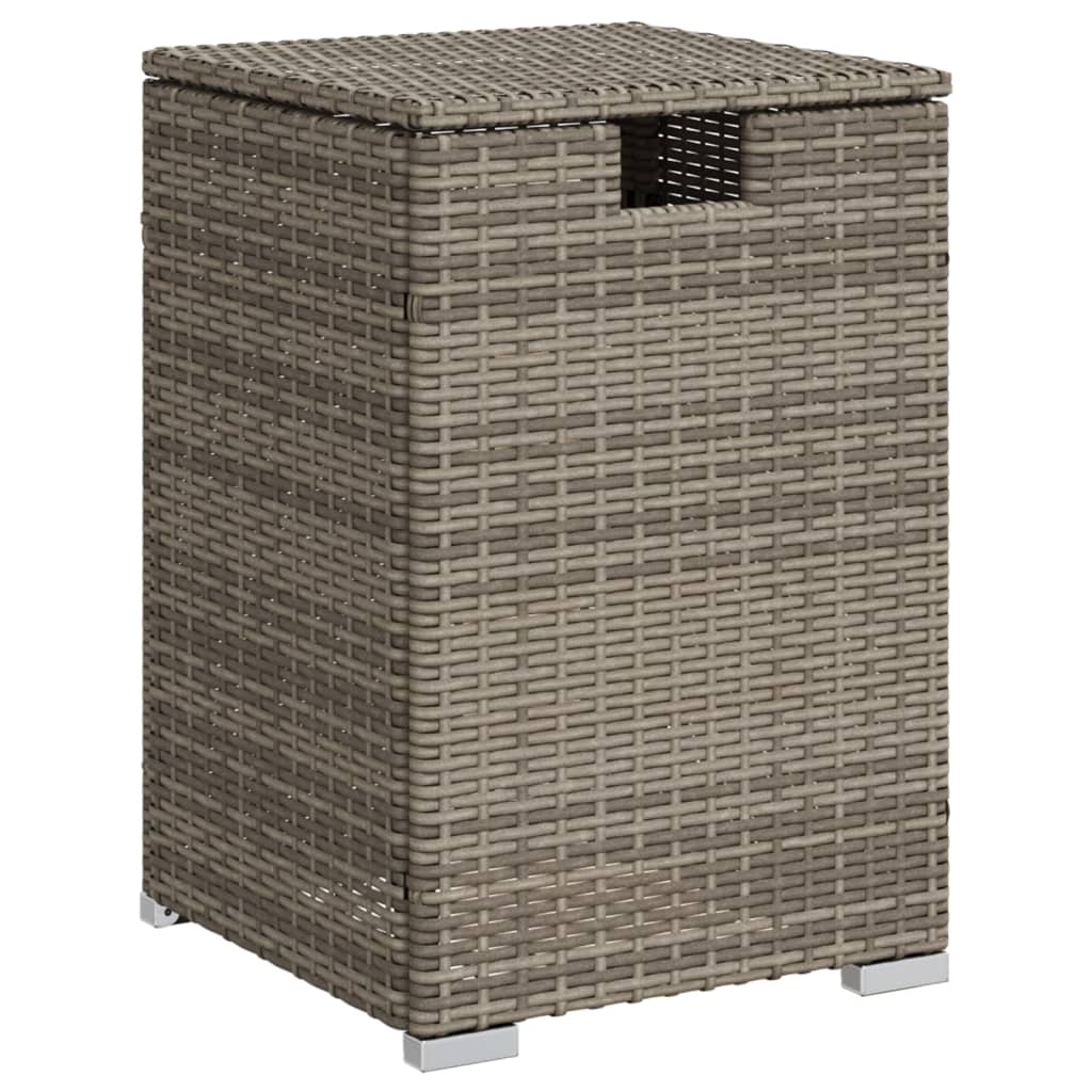 Afdekkast voor propaangasfles 40x40x60 cm Poly Rattan grijs Tuintafels | Creëer jouw Trendy Thuis | Gratis bezorgd & Retour | Trendy.nl