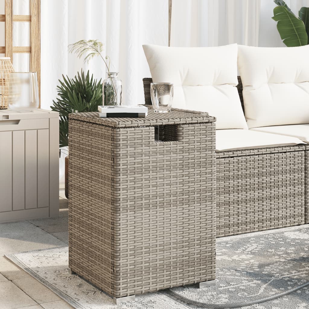 Afdekkast voor propaangasfles 40x40x60 cm Poly Rattan grijs Tuintafels | Creëer jouw Trendy Thuis | Gratis bezorgd & Retour | Trendy.nl