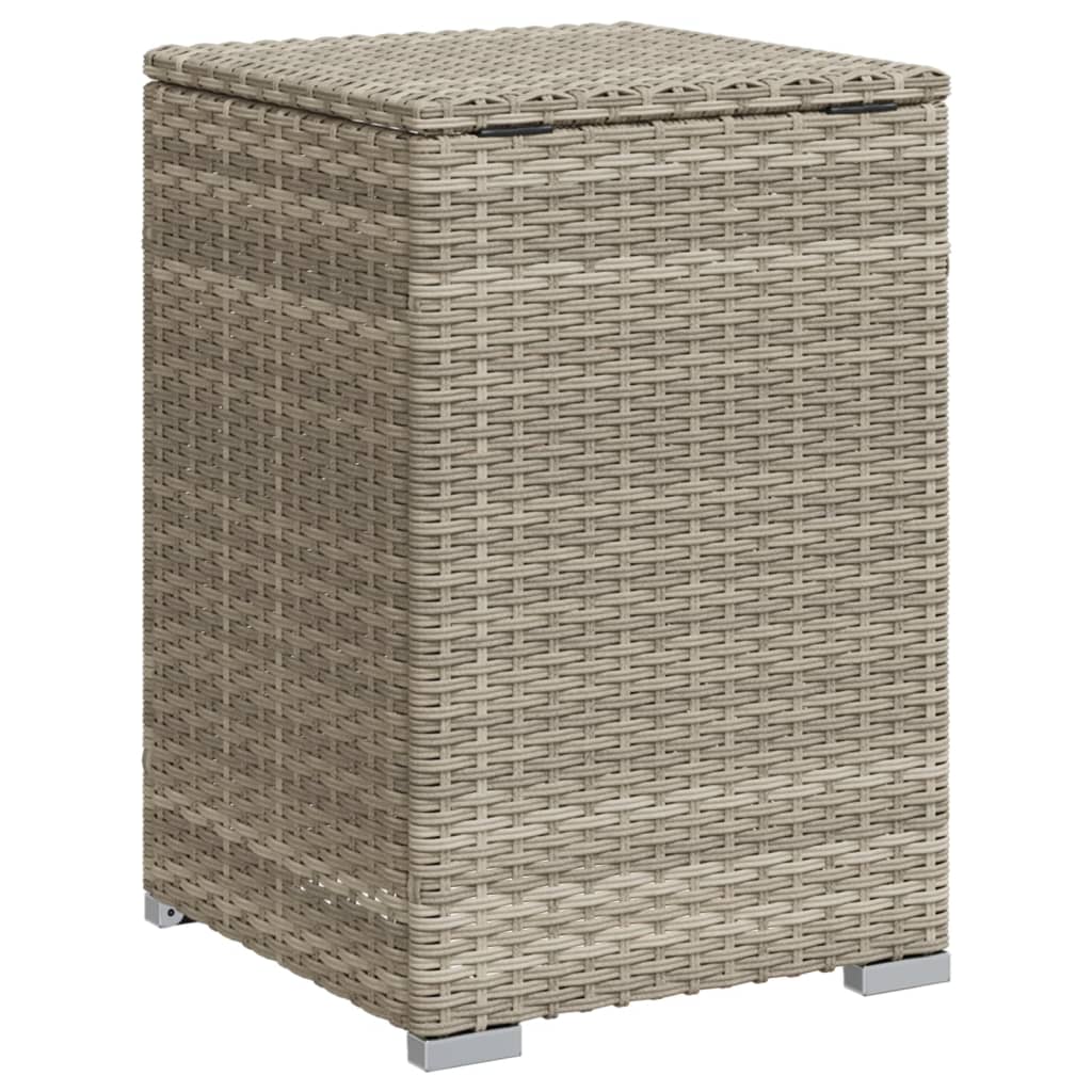 Afdekkast propaangasfles 40x40x60 cm Poly Rattan lichtgrijs Tuintafels | Creëer jouw Trendy Thuis | Gratis bezorgd & Retour | Trendy.nl