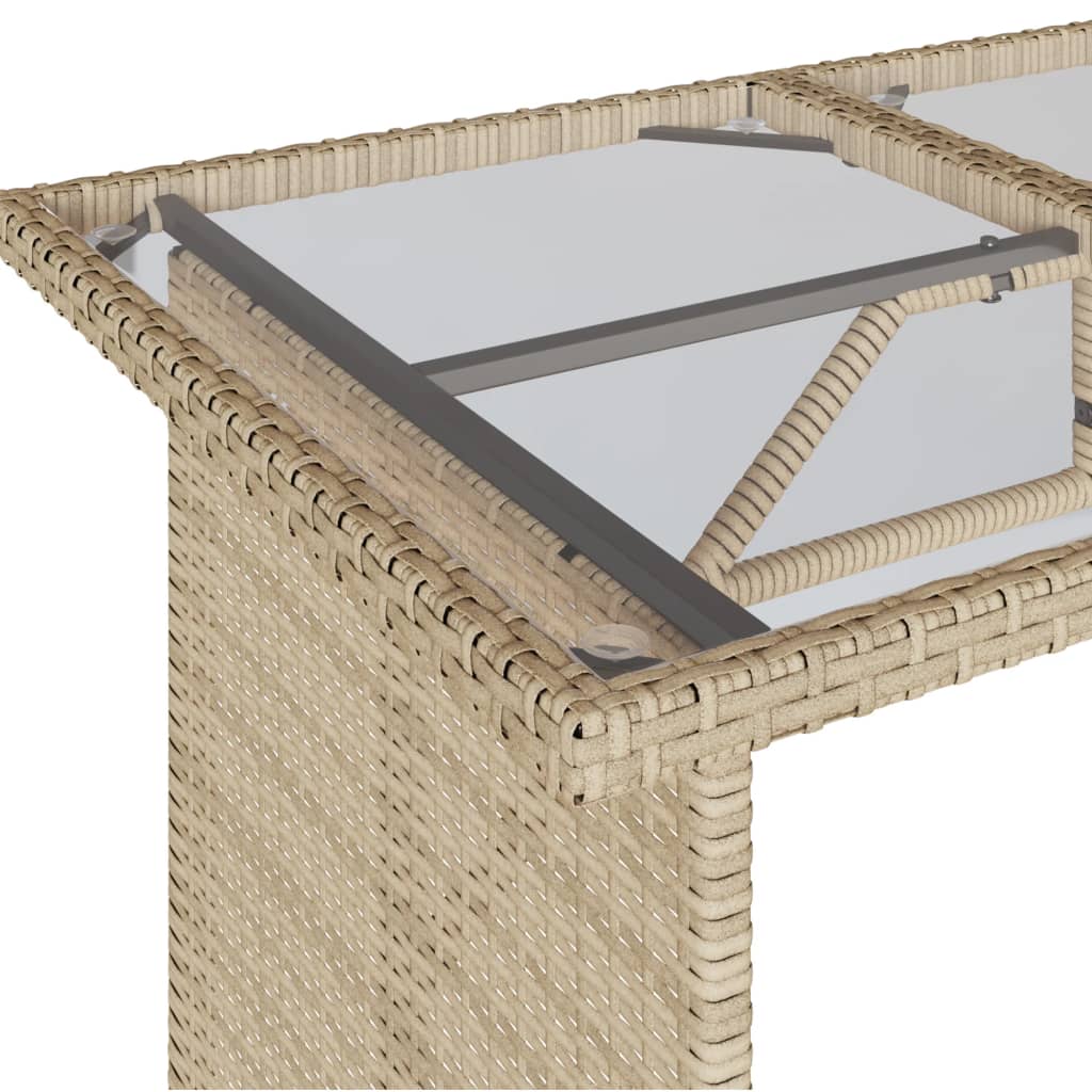 2-delige Tuinset met kussens poly rattan beige Tuinsets | Creëer jouw Trendy Thuis | Gratis bezorgd & Retour | Trendy.nl