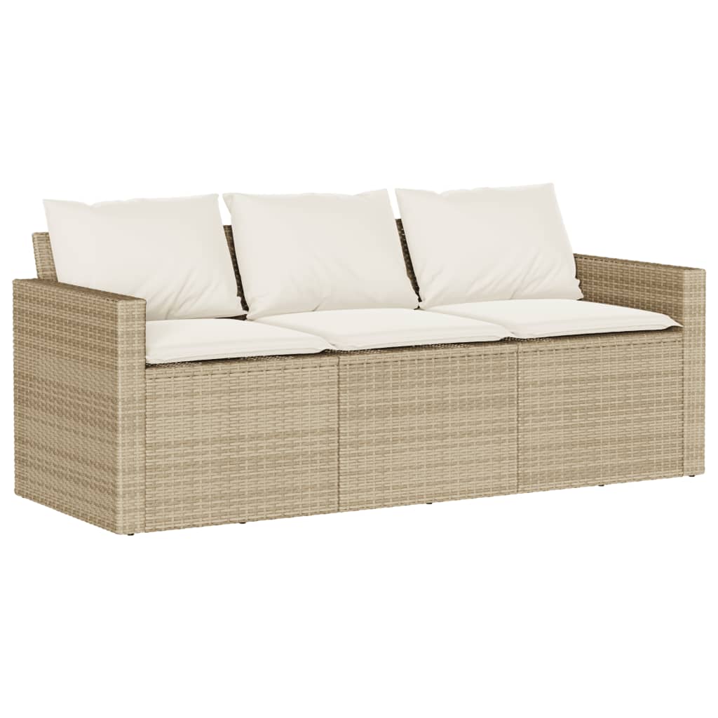 2-delige Tuinset met kussens poly rattan beige Tuinsets | Creëer jouw Trendy Thuis | Gratis bezorgd & Retour | Trendy.nl