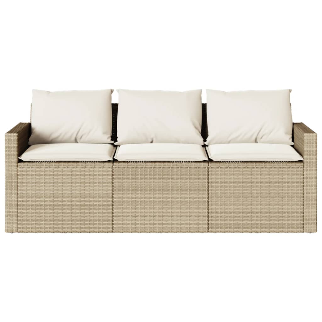 2-delige Tuinset met kussens poly rattan beige Tuinsets | Creëer jouw Trendy Thuis | Gratis bezorgd & Retour | Trendy.nl