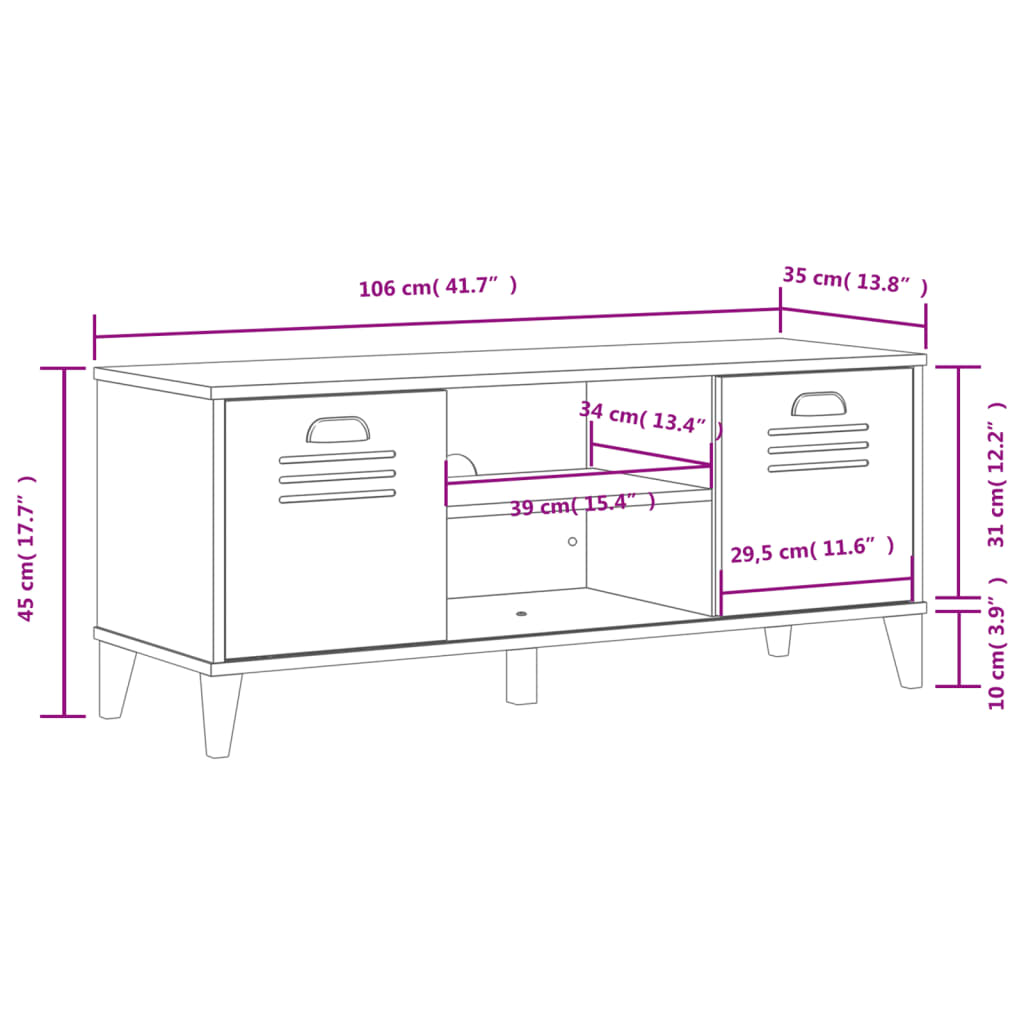 Schoenenbank VIKEN 106x35x45 cm bewerkt hout zwart Schoenenrekken | Creëer jouw Trendy Thuis | Gratis bezorgd & Retour | Trendy.nl