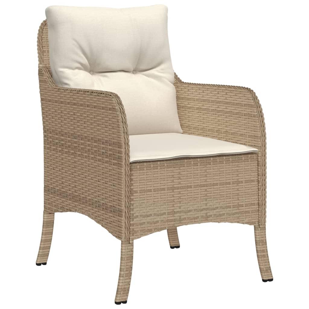 9-delige Tuinset met kussens poly rattan beige Tuinsets | Creëer jouw Trendy Thuis | Gratis bezorgd & Retour | Trendy.nl