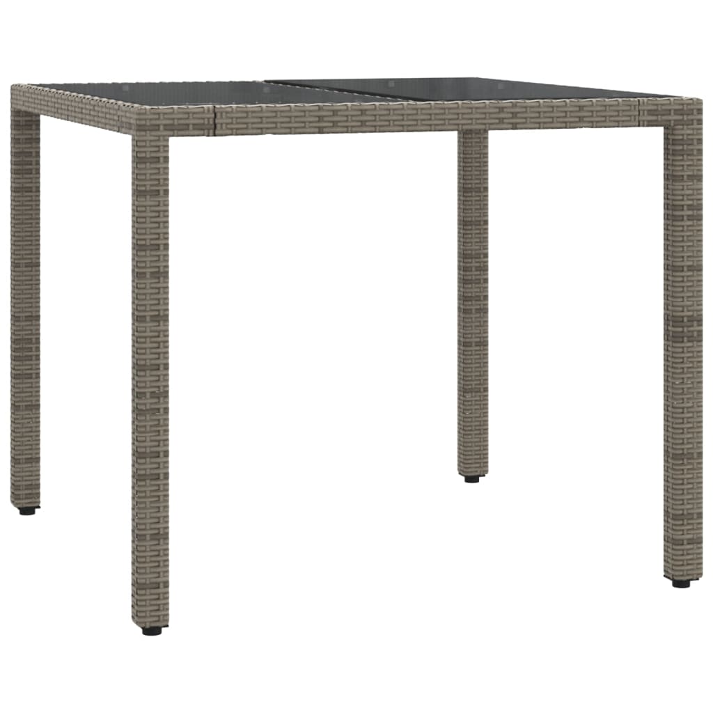 3-delige Bistroset met kussens poly rattan grijs Tuinsets | Creëer jouw Trendy Thuis | Gratis bezorgd & Retour | Trendy.nl