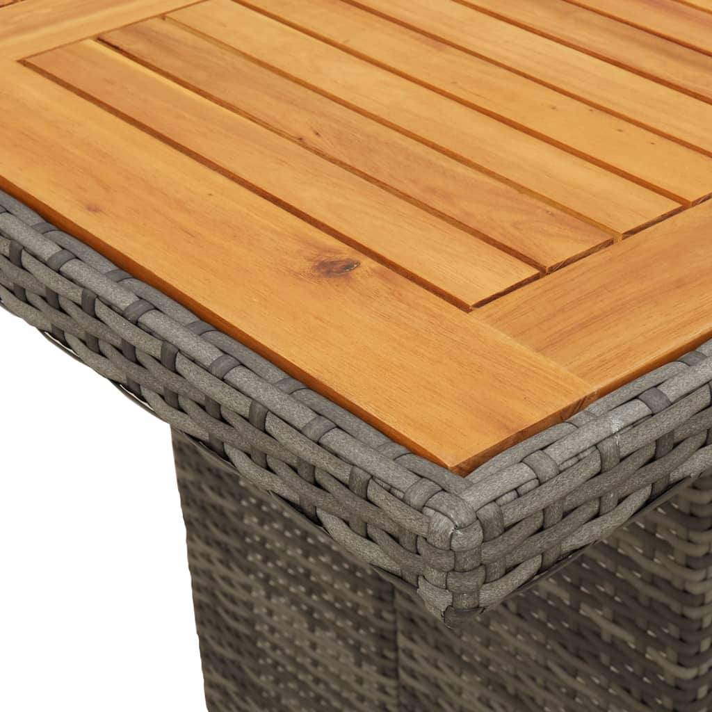 7-delige Tuinset met kussens poly rattan grijs Tuinsets | Creëer jouw Trendy Thuis | Gratis bezorgd & Retour | Trendy.nl