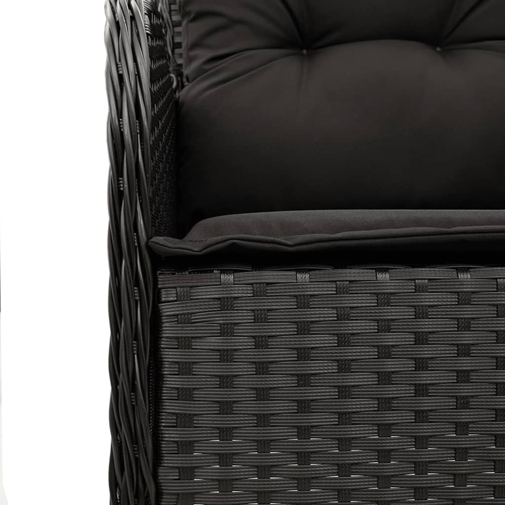 9-delige Tuinset poly rattan zwart Tuinsets | Creëer jouw Trendy Thuis | Gratis bezorgd & Retour | Trendy.nl