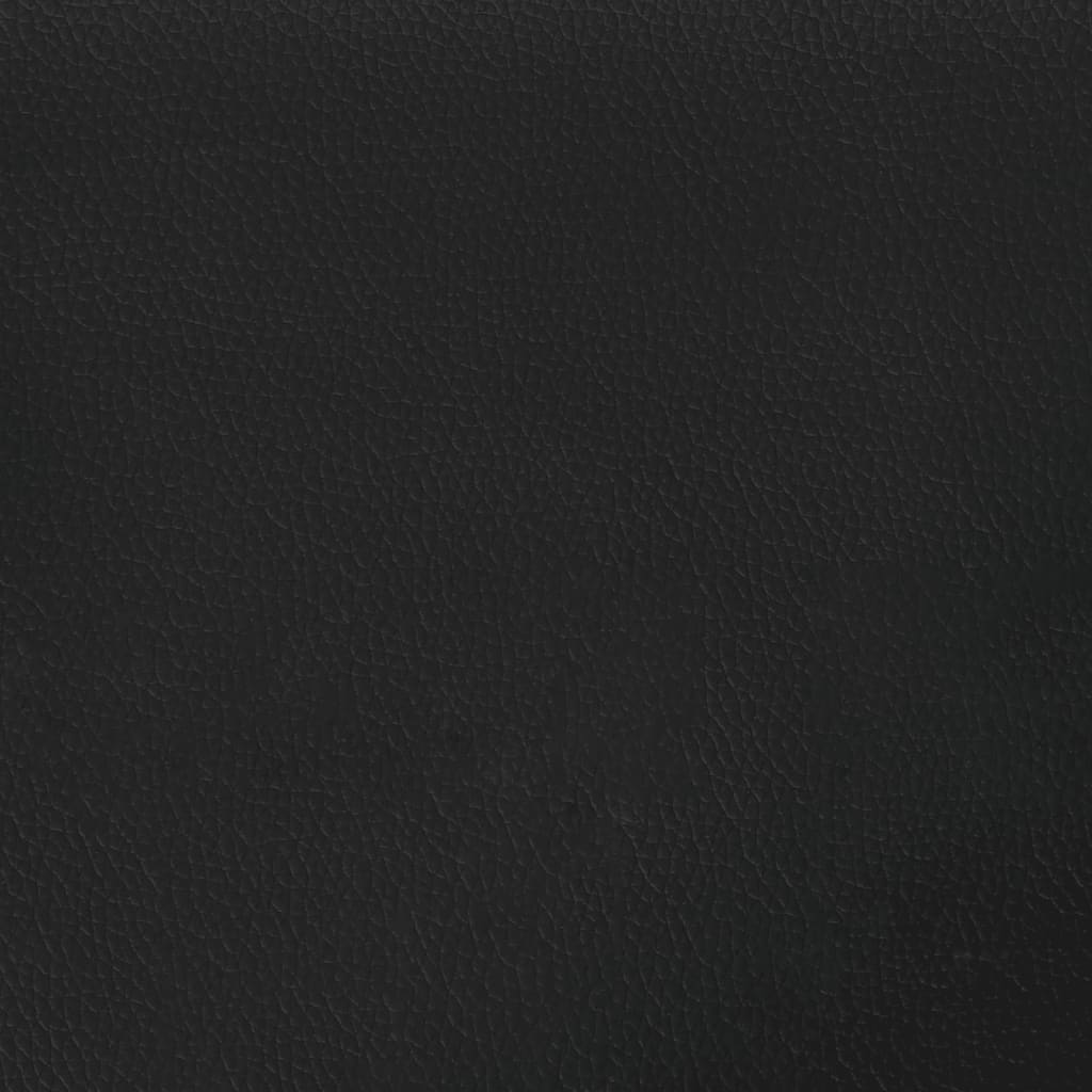 Bedframe met hoofdbord kunstleer zwart en wit 90x190 cm Bedden & bedframes | Creëer jouw Trendy Thuis | Gratis bezorgd & Retour | Trendy.nl