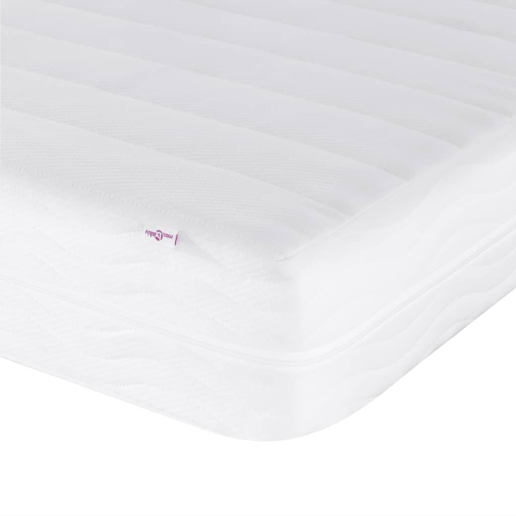 Bed met matras stof lichtgrijs 90x190 cm Bedden & bedframes | Creëer jouw Trendy Thuis | Gratis bezorgd & Retour | Trendy.nl