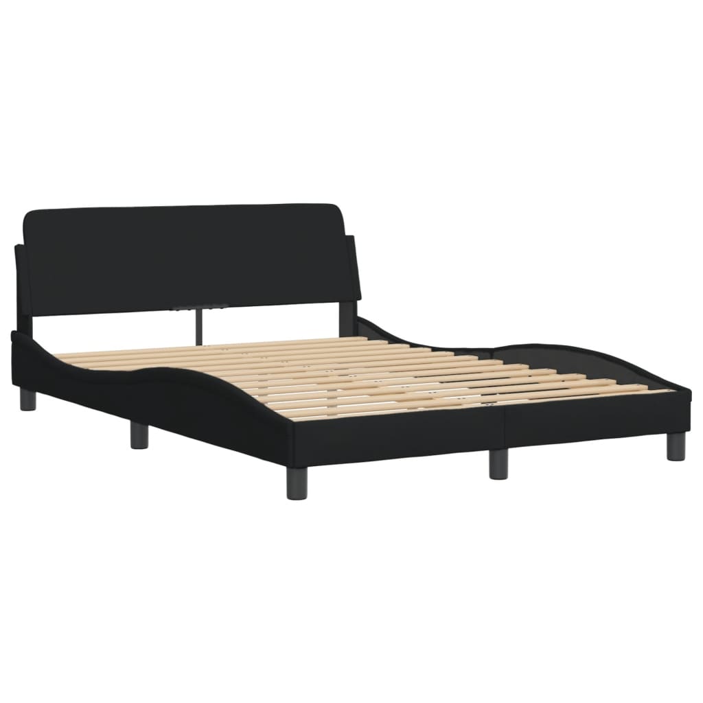 Bed met matras stof zwart 120x200 cm Bedden & bedframes | Creëer jouw Trendy Thuis | Gratis bezorgd & Retour | Trendy.nl