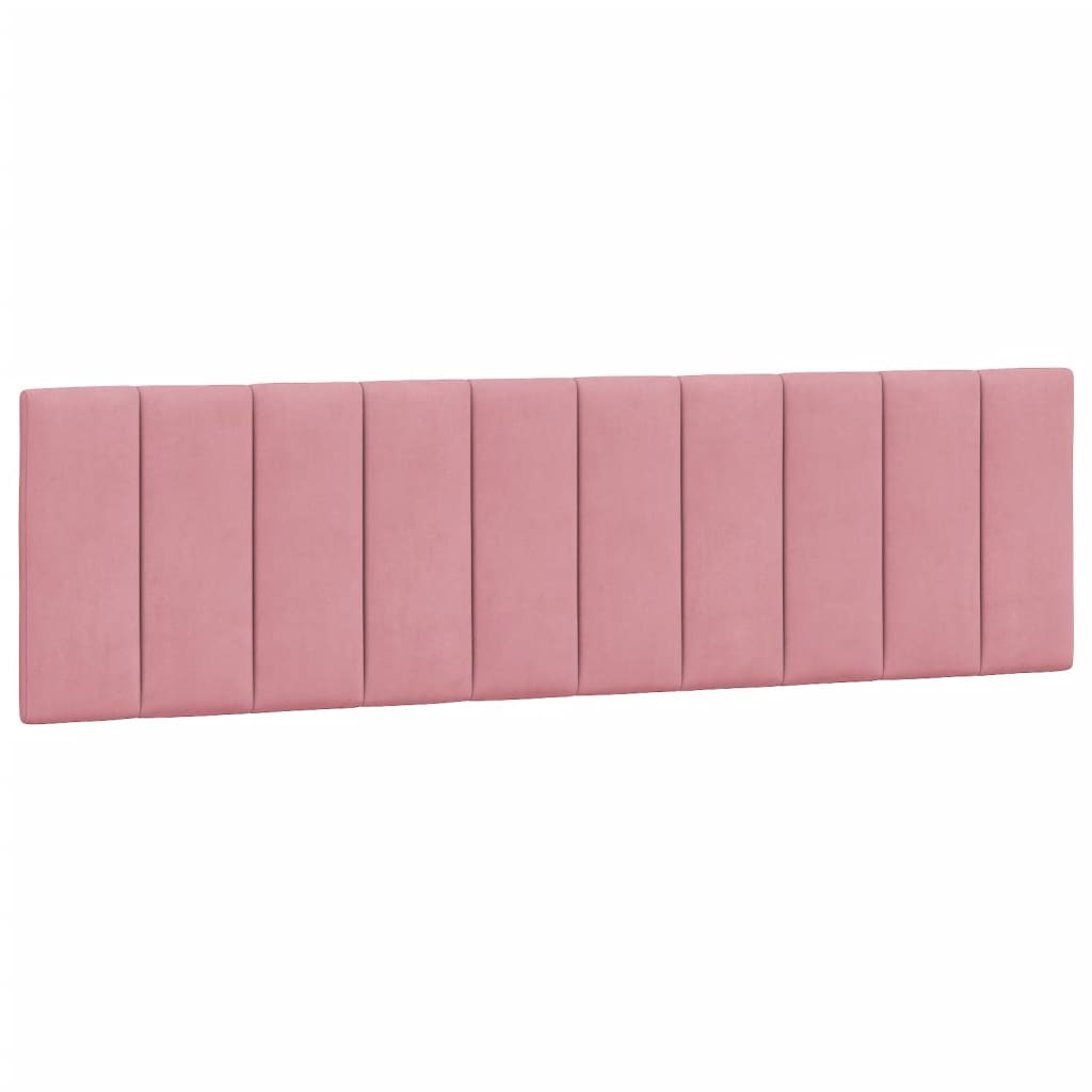 Bed met matras fluweel roze 180x200 cm