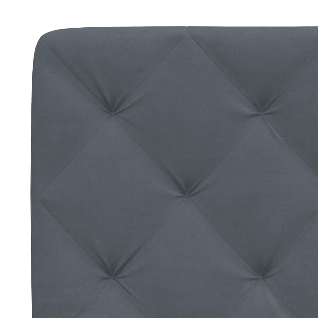 Bed met matras fluweel donkergrijs 90x190 cm Bedden & bedframes | Creëer jouw Trendy Thuis | Gratis bezorgd & Retour | Trendy.nl