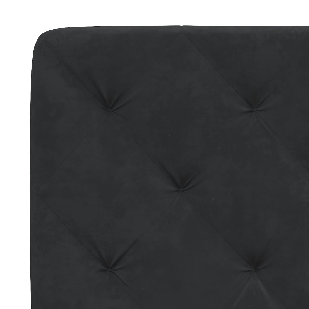 Bed met matras fluweel zwart 90x190 cm Bedden & bedframes | Creëer jouw Trendy Thuis | Gratis bezorgd & Retour | Trendy.nl