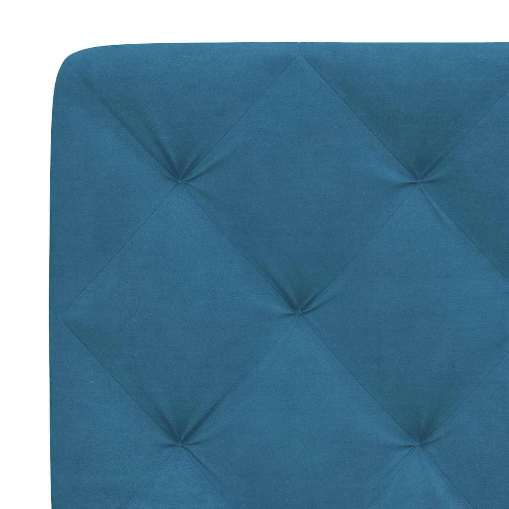 Bed met matras fluweel blauw 90x190 cm Bedden & bedframes | Creëer jouw Trendy Thuis | Gratis bezorgd & Retour | Trendy.nl