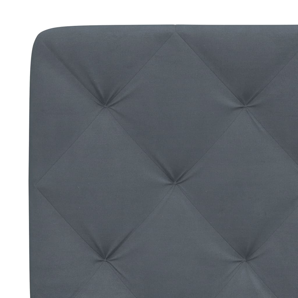 Bed met matras fluweel donkergrijs 120x200 cm Bedden & bedframes | Creëer jouw Trendy Thuis | Gratis bezorgd & Retour | Trendy.nl