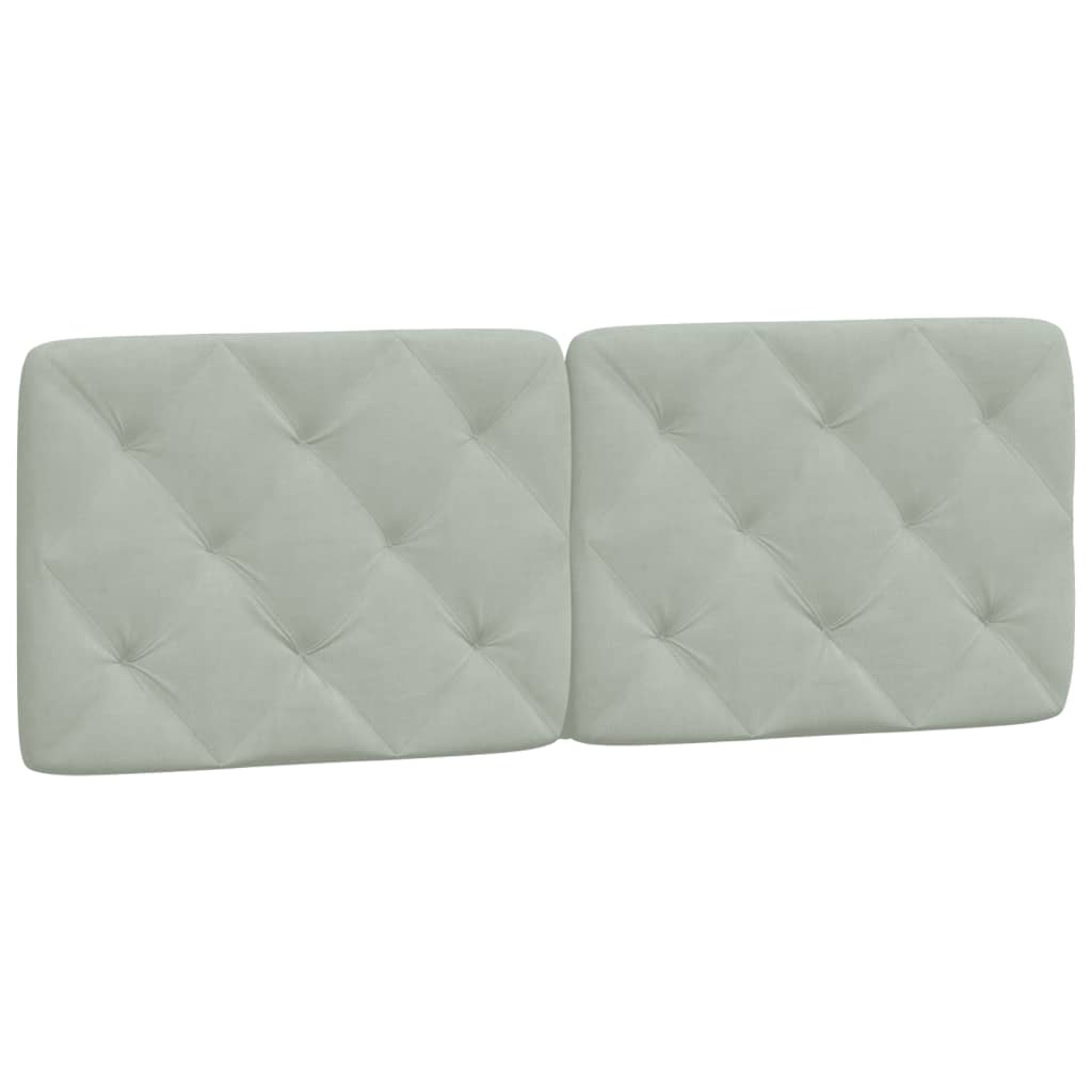 Bed met matras fluweel lichtgrijs 140x190 cm Bedden & bedframes | Creëer jouw Trendy Thuis | Gratis bezorgd & Retour | Trendy.nl