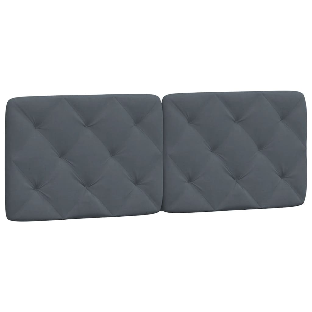 Bed met matras fluweel donkergrijs 140x190 cm Bedden & bedframes | Creëer jouw Trendy Thuis | Gratis bezorgd & Retour | Trendy.nl