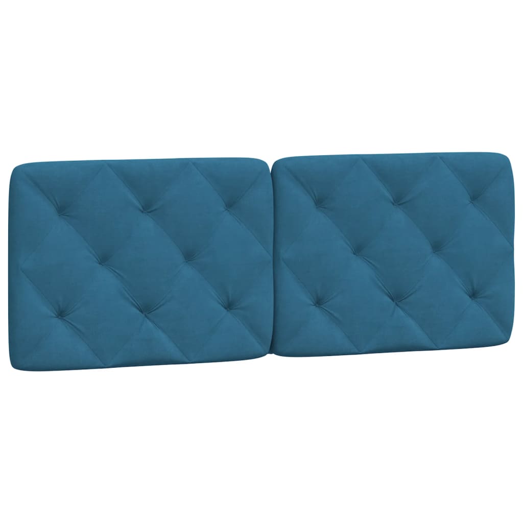 Bed met matras fluweel blauw 140x190 cm Bedden & bedframes | Creëer jouw Trendy Thuis | Gratis bezorgd & Retour | Trendy.nl