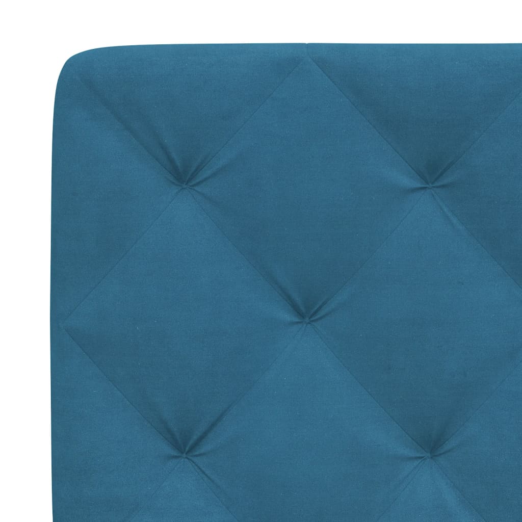 Bed met matras fluweel blauw 140x190 cm Bedden & bedframes | Creëer jouw Trendy Thuis | Gratis bezorgd & Retour | Trendy.nl