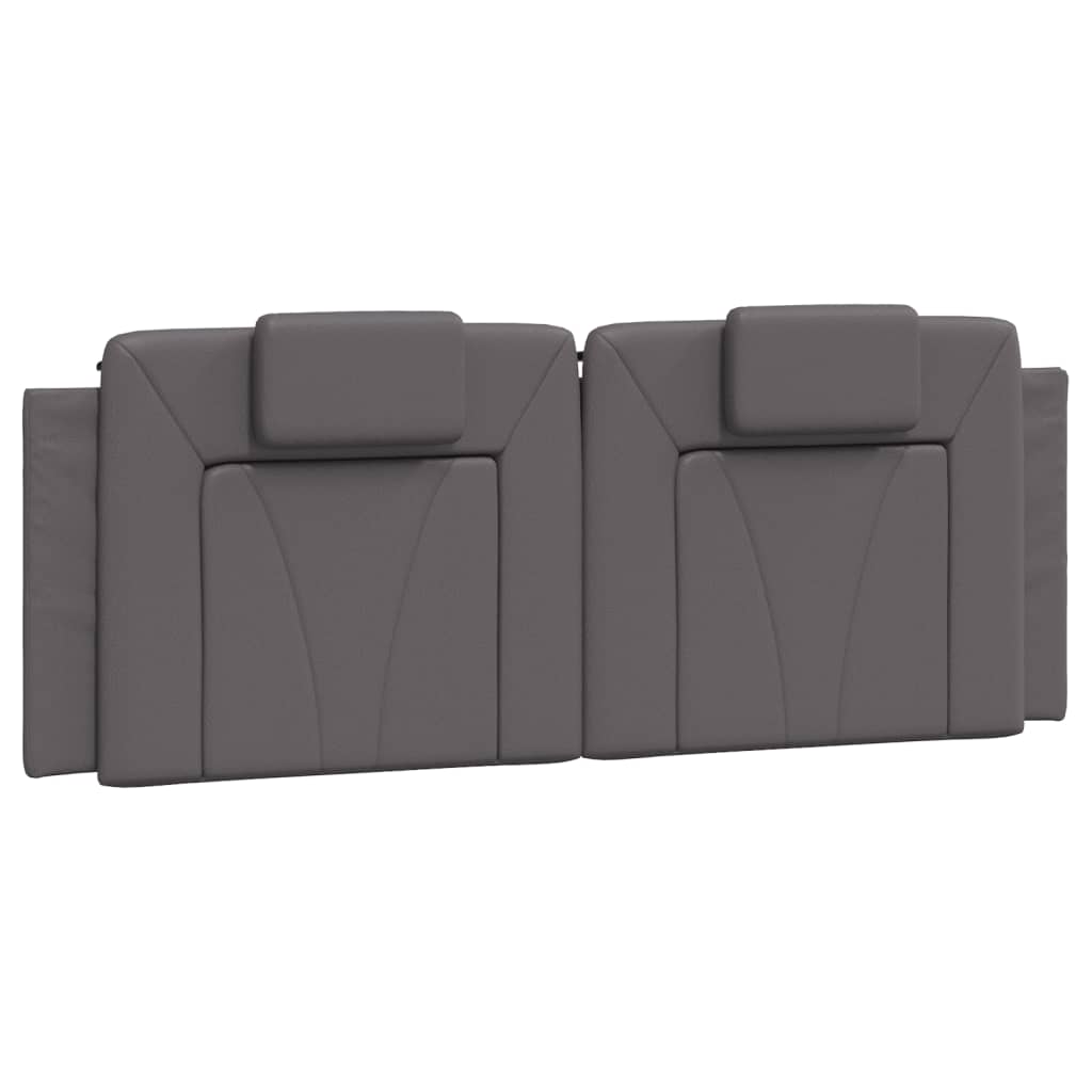 Bed met matras kunstleer grijs 140x190 cm Bedden & bedframes | Creëer jouw Trendy Thuis | Gratis bezorgd & Retour | Trendy.nl