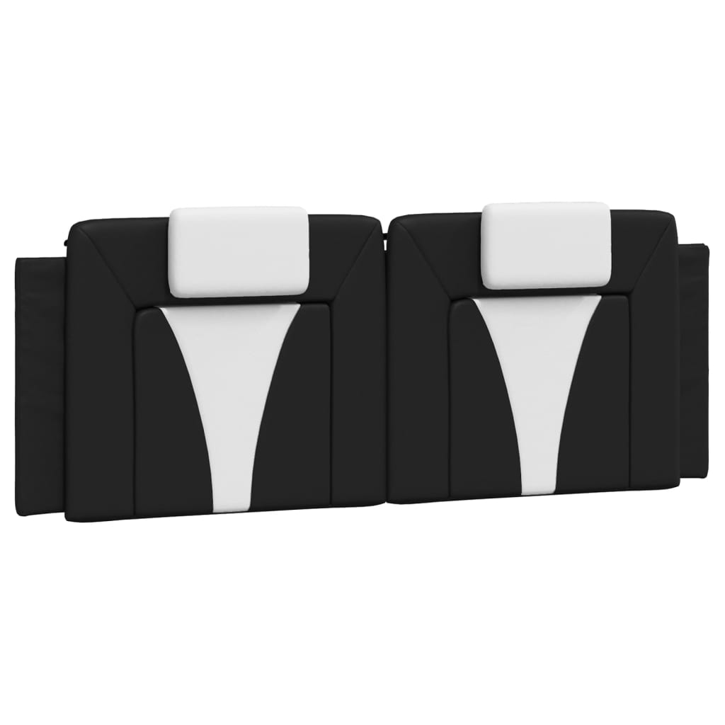 Bed met matras kunstleer zwart en wit 140x190 cm Bedden & bedframes | Creëer jouw Trendy Thuis | Gratis bezorgd & Retour | Trendy.nl