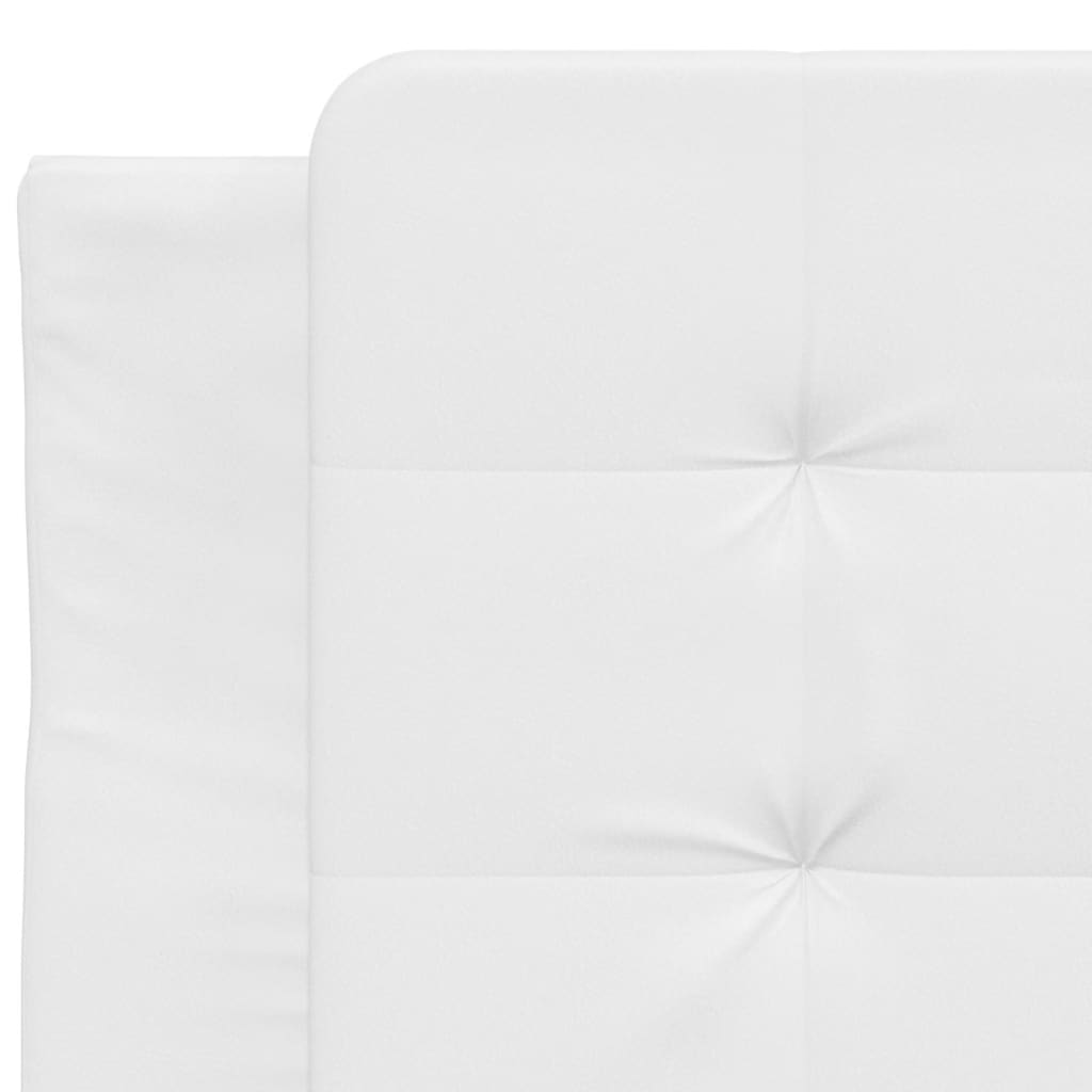 Bed met matras kunstleer wit 90x190 cm Bedden & bedframes | Creëer jouw Trendy Thuis | Gratis bezorgd & Retour | Trendy.nl