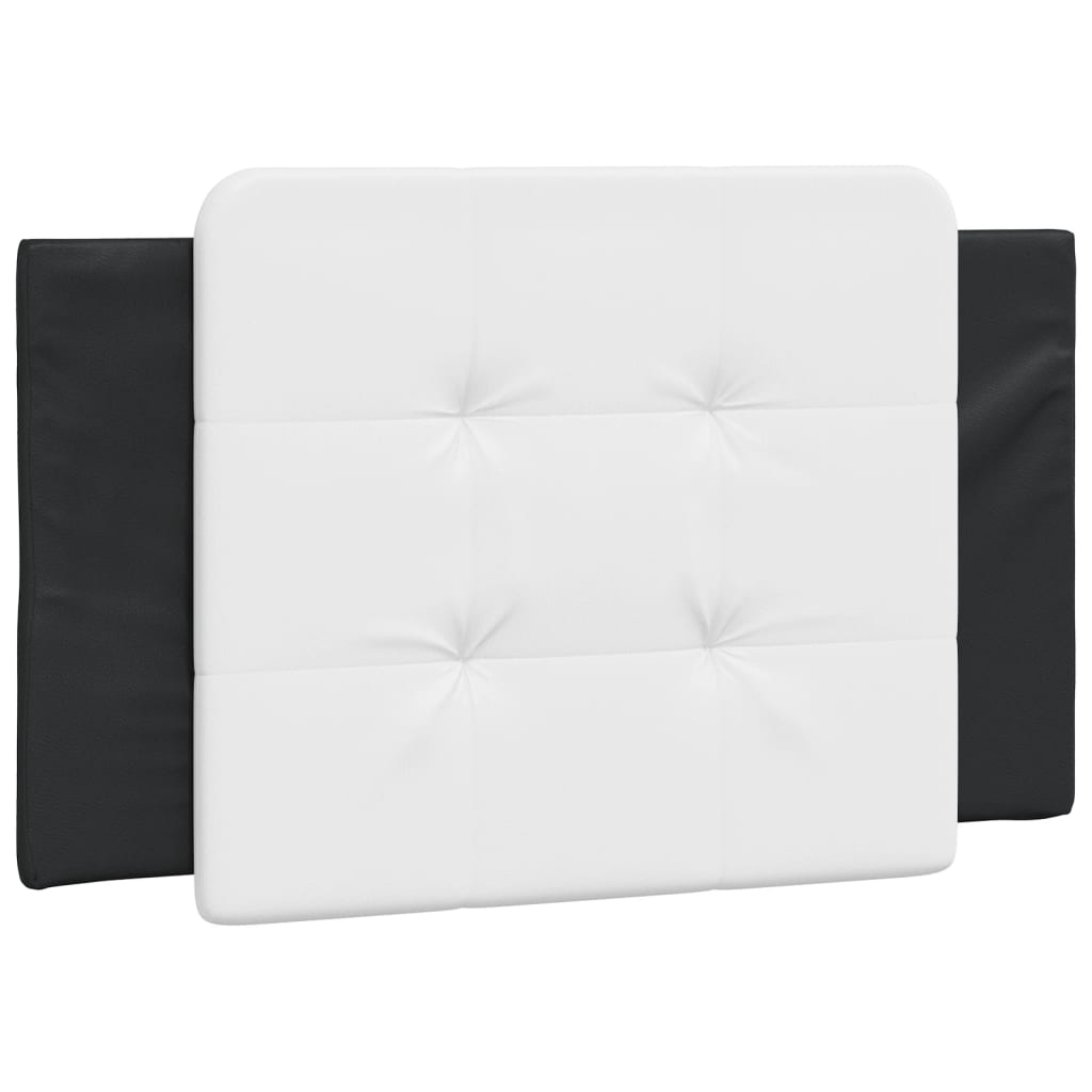 Bed met matras kunstleer zwart en wit 90x190 cm Bedden & bedframes | Creëer jouw Trendy Thuis | Gratis bezorgd & Retour | Trendy.nl