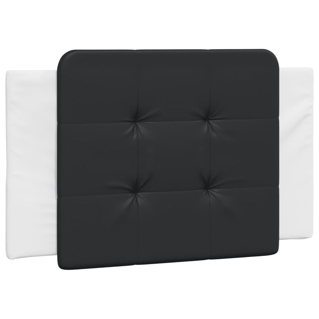 Bed met matras kunstleer wit en zwart 90x190 cm Bedden & bedframes | Creëer jouw Trendy Thuis | Gratis bezorgd & Retour | Trendy.nl