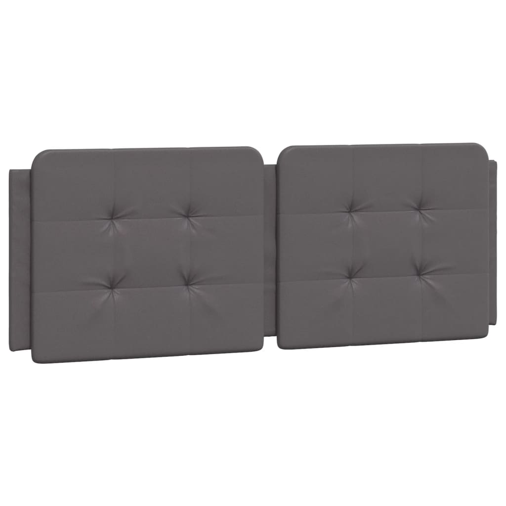 Bed met matras kunstleer grijs 140x190 cm Bedden & bedframes | Creëer jouw Trendy Thuis | Gratis bezorgd & Retour | Trendy.nl